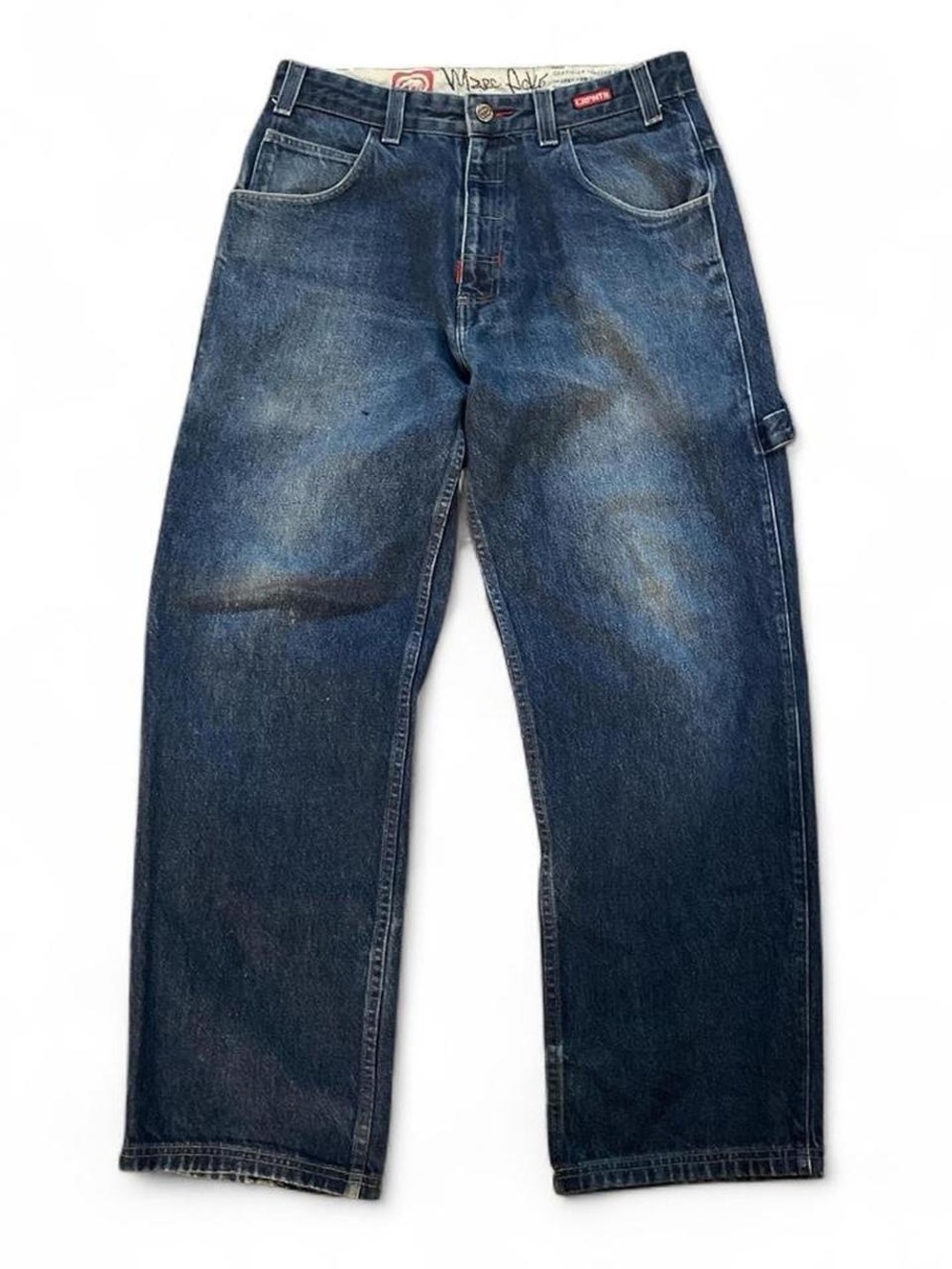 Vintage Ecko Unltd. Marc Ecko Certified Baggy Carpenter Jeans 32x30 Y2K Blue Den
